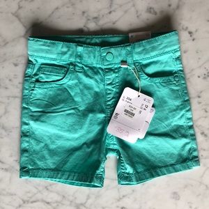 NWT Mayoral teal shorts size 12 months